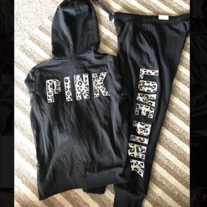 PINK Cheetah Sequin Bling Outfit